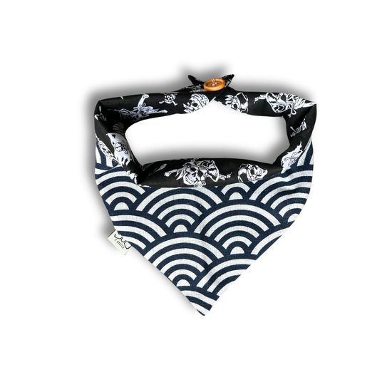FUNKY DOG Oboustranný pirátsky šátek pro psa