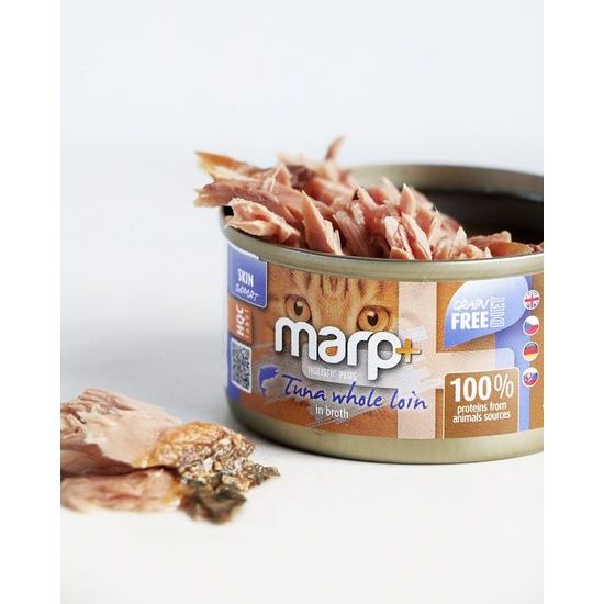 Marp Holistic Plus konzerva pro kočky Tuňákové filety ve vývaru 24x70g