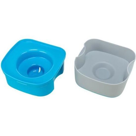 Trixie Cestovní miska STRONG 21x11x21cm tmavošedá/petrolejová