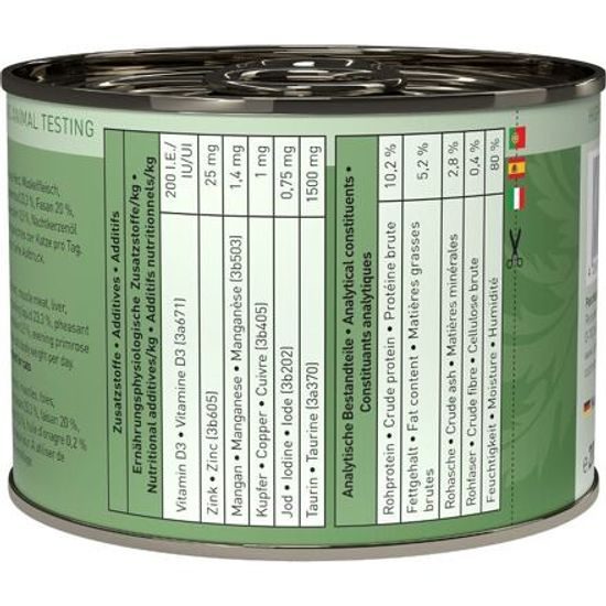 Catz finefood Konzerva CF No.15 s kuřecím a bažantím masem 200g