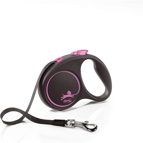 Flexi Black Design páska růžové S 5m