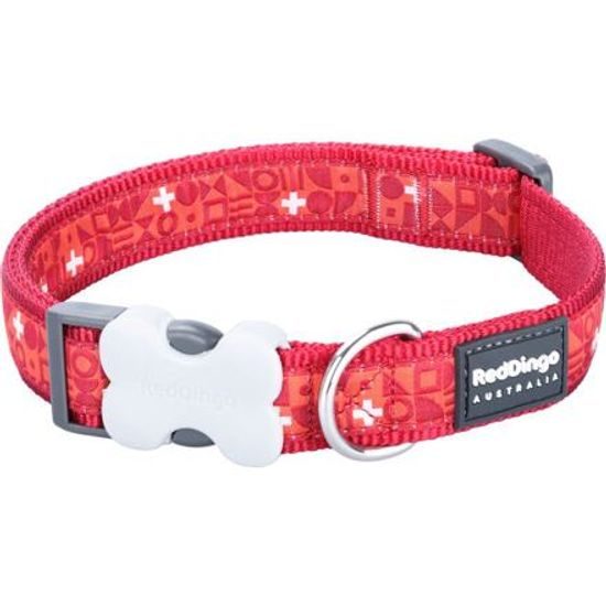Red Dingo Obojek 15 mm x 24-36 cm Swiss Cross