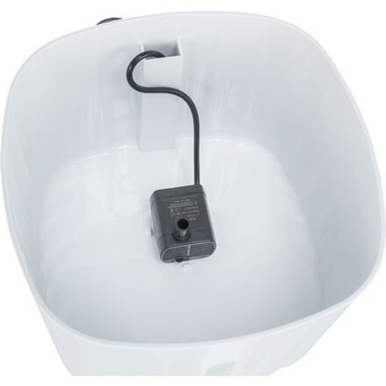 Trixie Pítko/fontánka FLOWER 2l/18,5x 13x18,5cm plast bílá/šedá