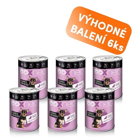 Doxneo Duck konzerva pro psy s kachnou 6x400g