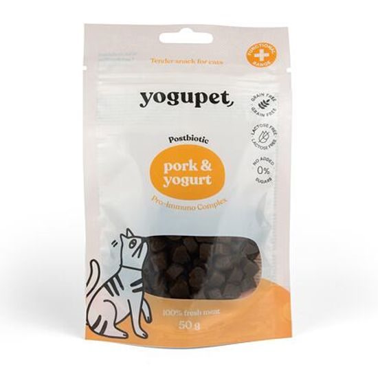 Yogupet Snack pro kočky s vepřovým masem a jogurtem 50 g