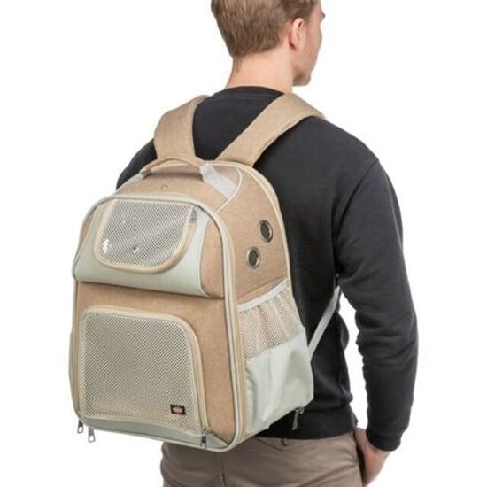 Trixie Batoh WILLOW 38x 25x 45cm do 7kg nylon béžová/hnědá