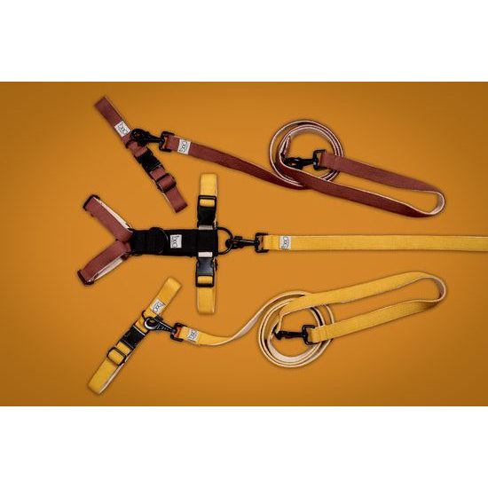 FUNKY DOG Konopné přepínací vodítko pro psa 3 m hnědé