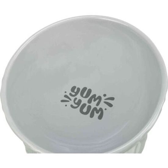 Trixie Keramická miska vyvýšená ergonomický tvar 0,35 l/17cm šedá