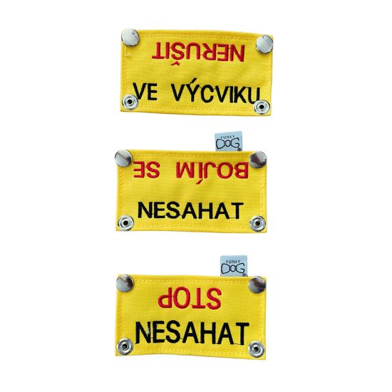 FUNKY DOG Žlutý návlek na vodítko mini 13 x 3 cm