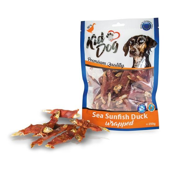 KidDog mořské sluneční rybičky obalené kachním masíčkem 250 g