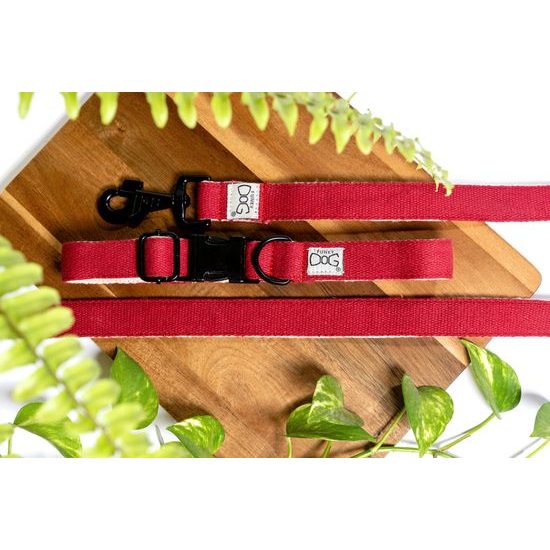 FUNKY DOG Konopné vodítko pro psa 1,7 m bordó