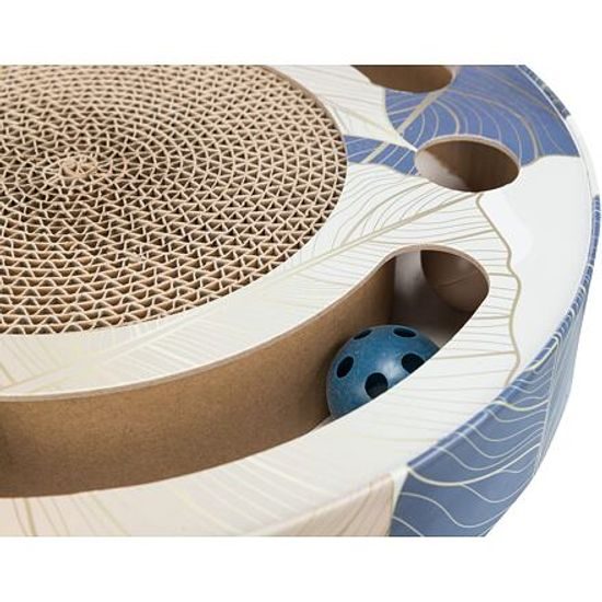 Trixie Škrabací bubínek s hračkami 33cm modrý