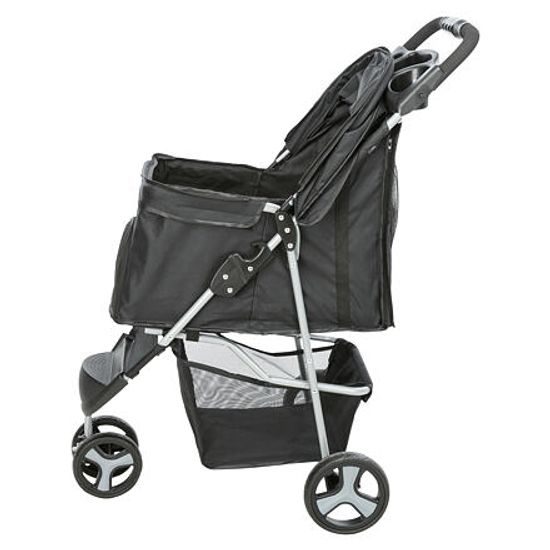 Trixie Kočárek s funkcí rychlého skládání 47x100x80cm do 11kg černý