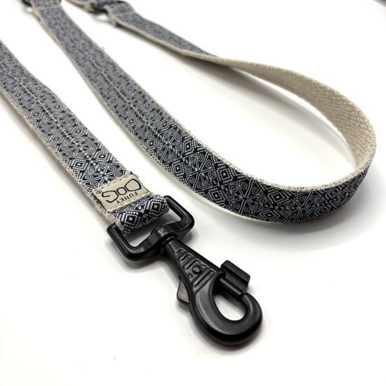 FUNKY DOG Set konopný obojek a přepínací vodítko