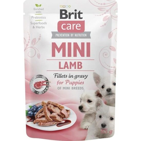 Brit Care Mini Dog kapsička Puppy Lamb fillets in gravy 85 g