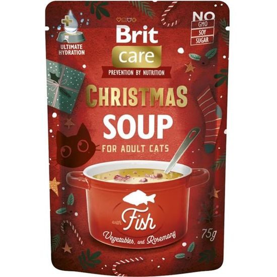 Brit Care Cat Christmas Fish Soup with carrot peas and rosemary 75 g