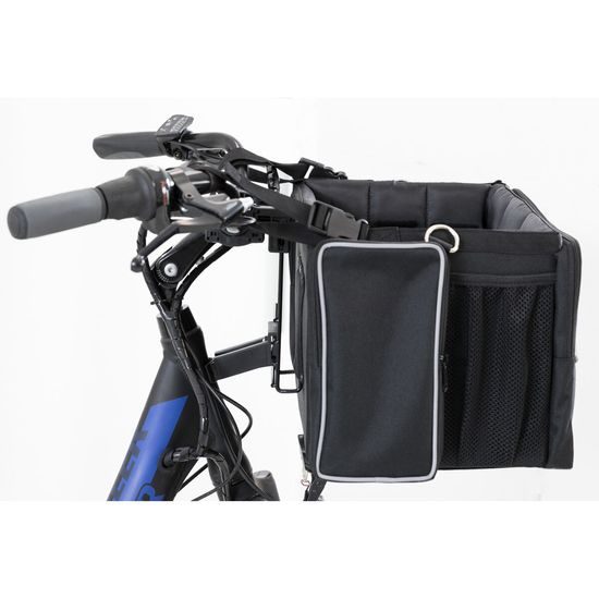 Trixie Front-Box transportní box na řidítka 41 x 26 x 26cm šedá (max. 6kg)