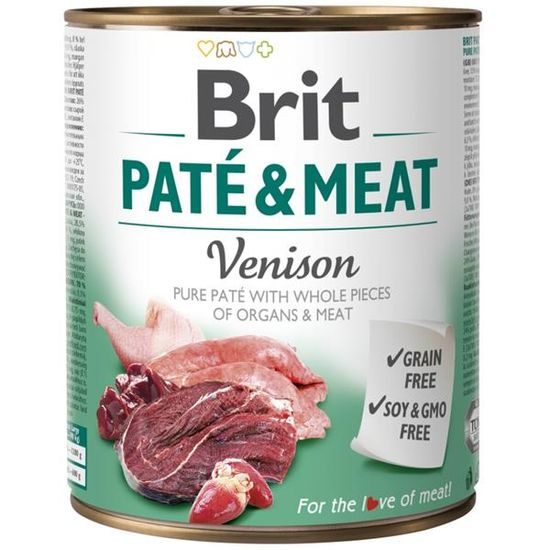 Brit Paté & Meat konzerva Venison 800 g