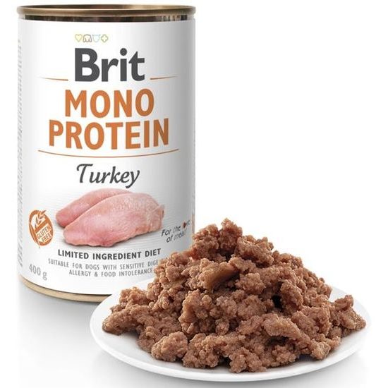 Brit Mono Protein konzerva Turkey 400 g