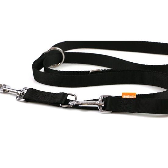 Aminela popruhové přepínací vodítko 25mm/220cm černé