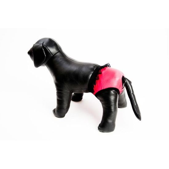 Samohýl Exclusive Hárací kalhotky "Gina" červené s krajkou 18 cm