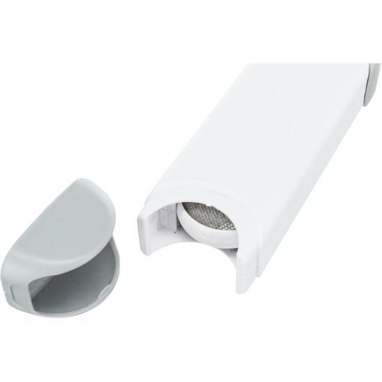 Trixie Kartáč na odstranění srsti z textilu s čistící základnou 33cm bílá/šedá