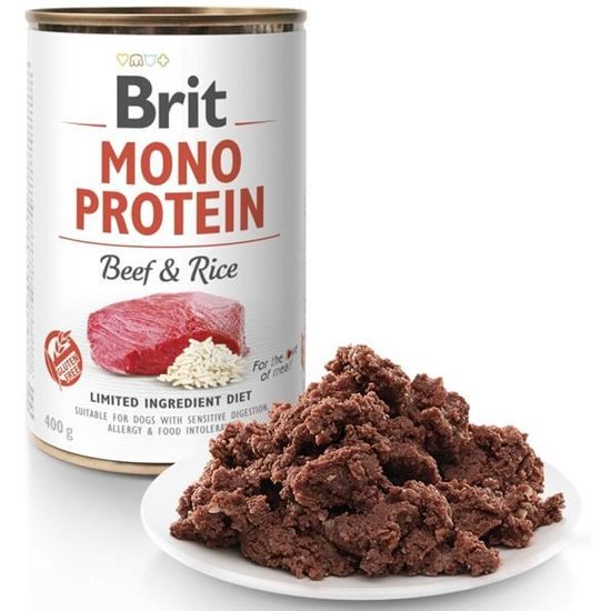 Brit Mono Protein konzerva Beef & Rice 400 g