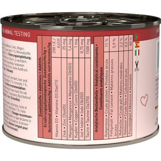 Catz finefood Konzerva pro koťata CF Classic Kitten No.3 s drůbežím masem a brusinkami 200 g