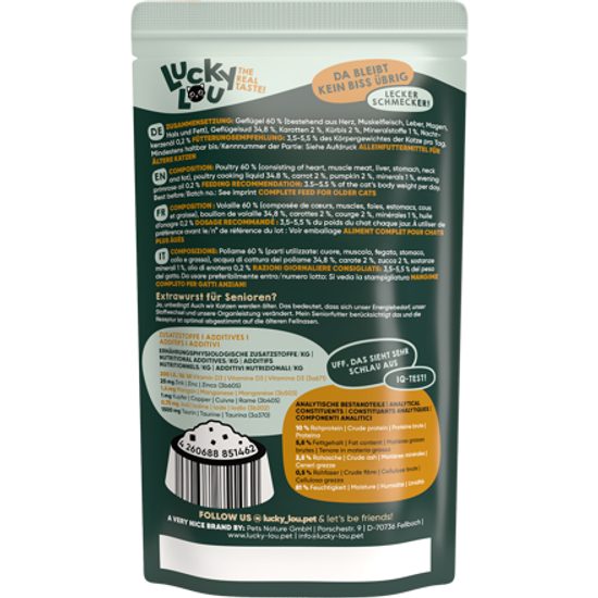 Lucky Lou Lifestage Senior s drůbežím masem 125 g