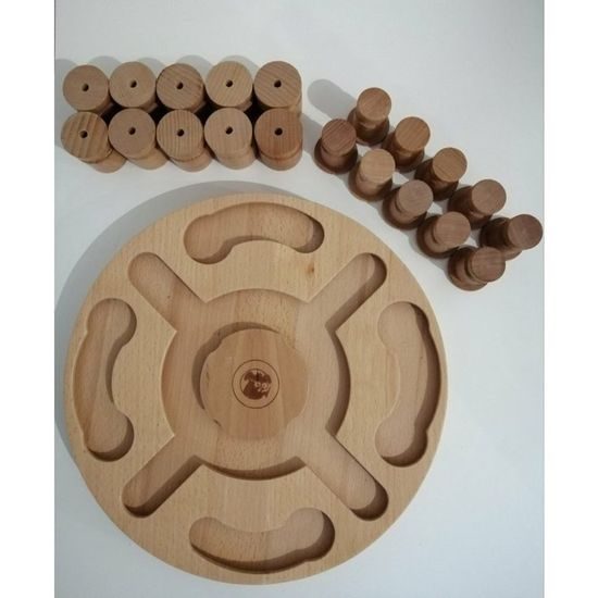 My Intelligent Pets Dřevěný hlavolam Mandala & Star/obtížnost 1-2