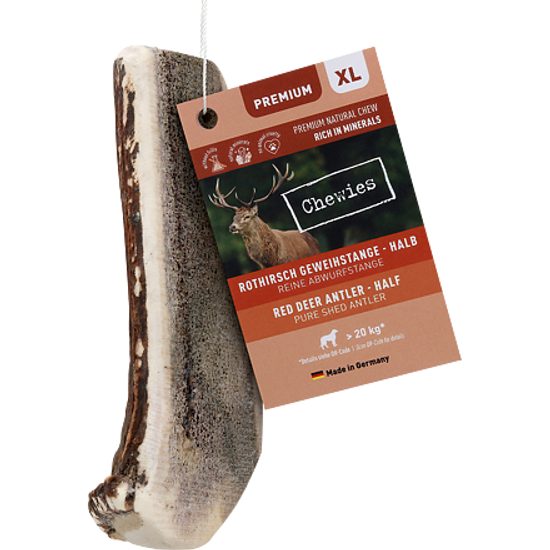 Chewies Paroží jelení Chewies Geweih Snack XL půlené