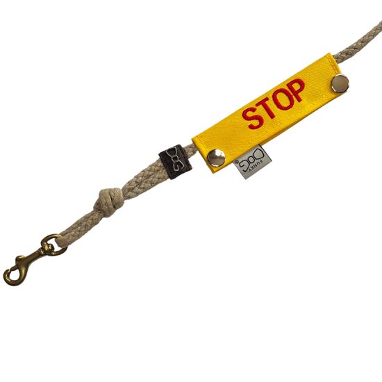 FUNKY DOG Žlutý návlek na vodítko mini 13 x 3 cm