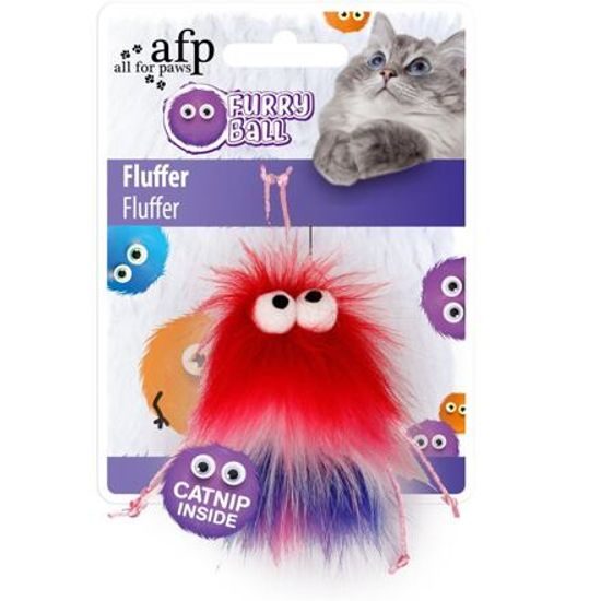AFP Chlupatá hračka Fluffer AFP Furry Ball se šantou