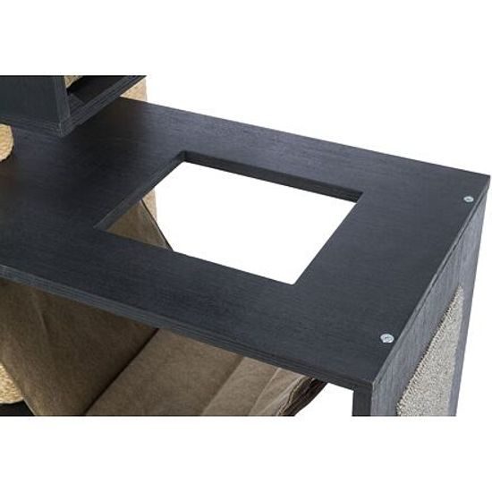 Trixie BE NORDIC škrabadlo FREIA 123cm 2xkukaň hammock antracit/písek