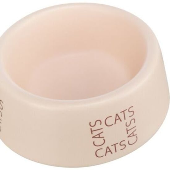Trixie Keramická miska pro kočky s nápisem CATS 0,15 l/ø12cm růžová