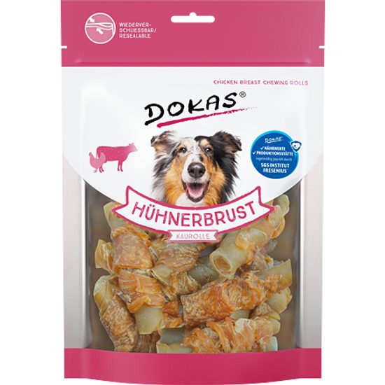 Dokas Rolky z hovězí kůže obalené kuřecím masem 250 g