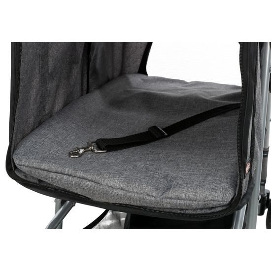 Trixie Kočárek pro psy BUGGY rychlosklápěcí 47x100x80cm nosnost do 15 kg šedá