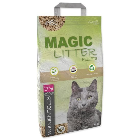 Magic Cat Kočkolit Magic Litter Wooden Rolls 8L/4,5kg