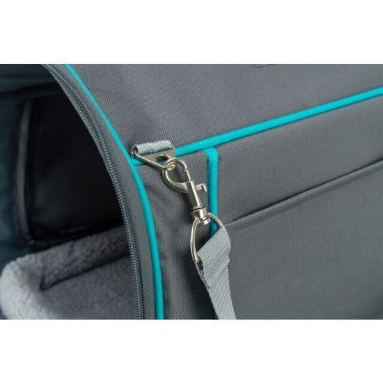 Trixie Transportní taška VICKY 40 x 27 x 28 cm do 5 kg šedá/tyrkysová