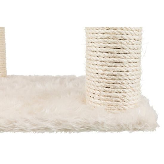 Trixie Škrábadlo BAZA dva sloupky s lehátkem 50cm krémové