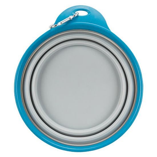 Trixie Cestovní silikonová miska s pevným okrajem