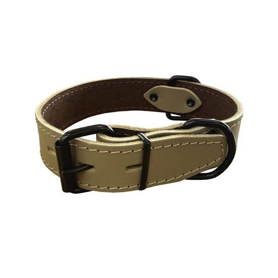 BAFPET Obojek HERRY obšitý černé kování šedá