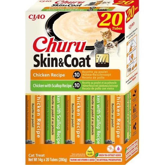 Inaba Churu Skin & Coat kuře multipack 20x14g
