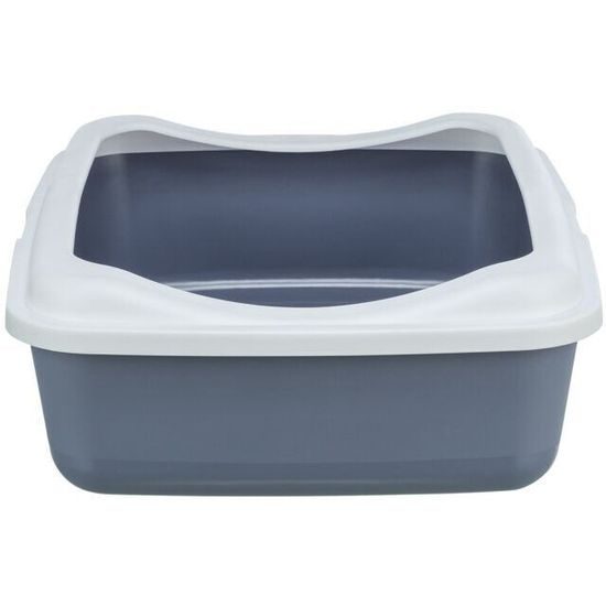 Trixie CLASSIC toaleta pro kočky s okrajem 37 x 15 x 47 cm fialová/bílá