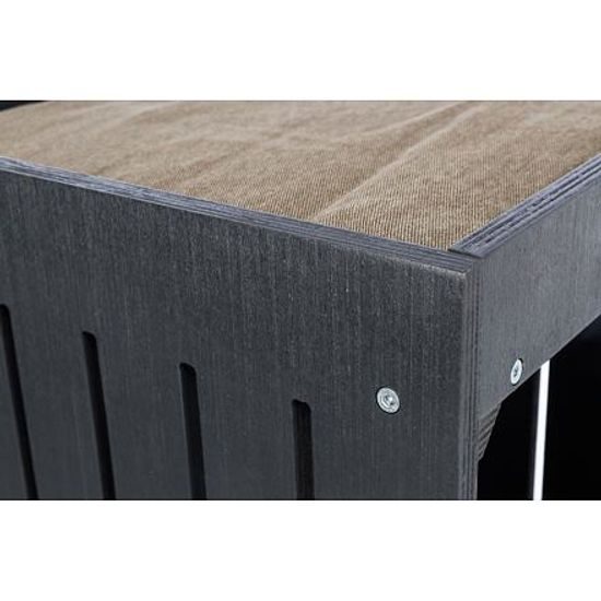 Trixie BE NORDIC škrabadlo FREIA 123cm 2xkukaň hammock antracit/písek