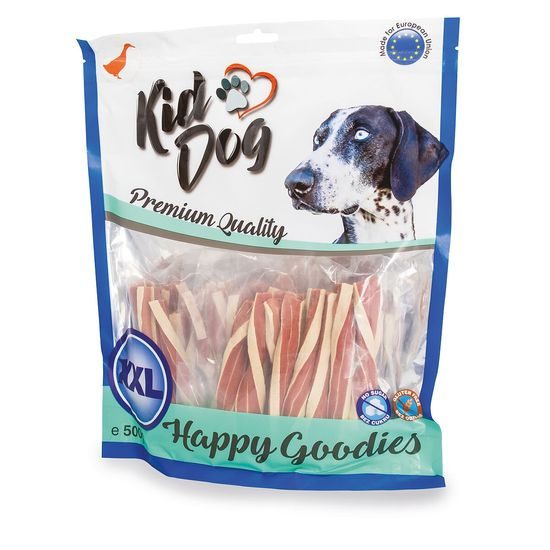 KidDog kachní sendvič s treskou kroucený 500 g
