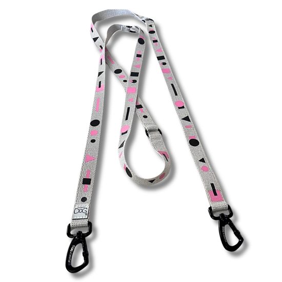 FUNKY DOG Konopné přepínací vodítko pro psa 3 m barevný vzor