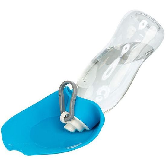 Trixie Lahev na vodu se sklopnou silikonovou miskou 0.55 l plast/silikon