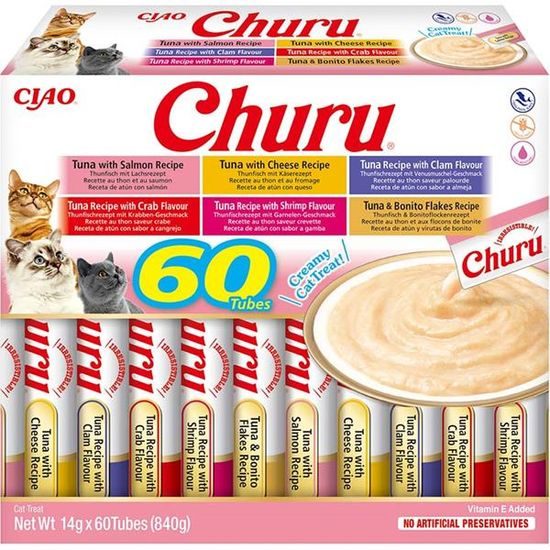 Inaba Churu Cat snack tuňák mixmultipack 60x14g