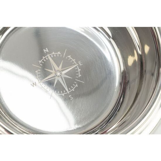 Trixie BE NORDIC bar s miskami 2x0,4 l/ø 14 cm MDF/nerez bílá